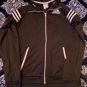 Adidas full zip jacket three stripe on arm size XL